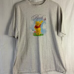 Vintage 90s Disney Store Pooh Butterfly Graphic T-Shirt XXL